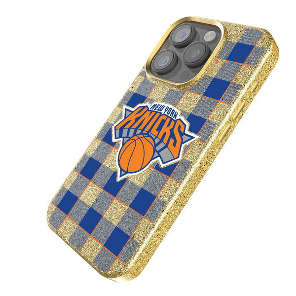 New York Knicks Plaid iPhone Bling Phone Case Iso.Jpg