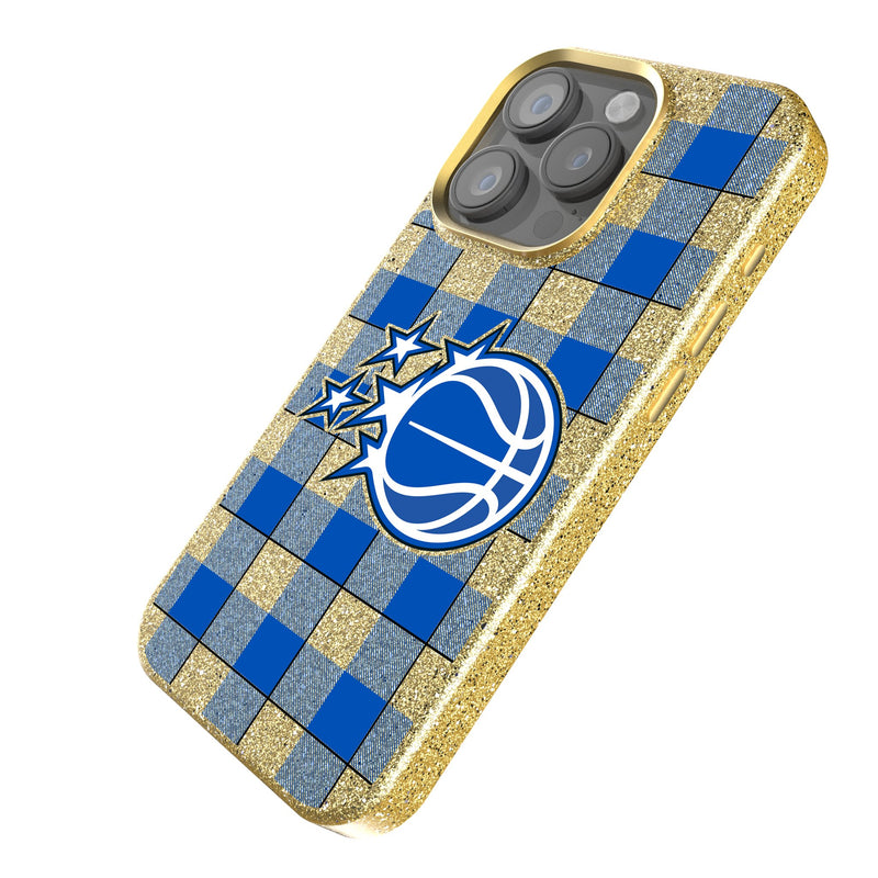 Orlando Magic Plaid iPhone Bling Phone Case for Apple iPhone Iso.Jpg
