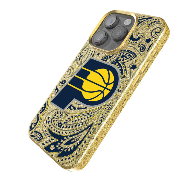 Indiana Pacers Paisley iPhone Bling Phone Case for Apple iPhone Iso.Jpg