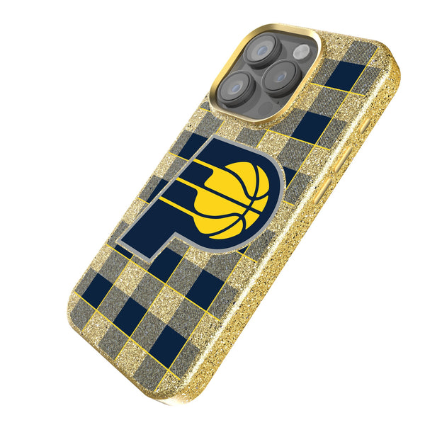 Indiana Pacers Plaid iPhone Bling Phone Case for Apple iPhone Iso.Jpg
