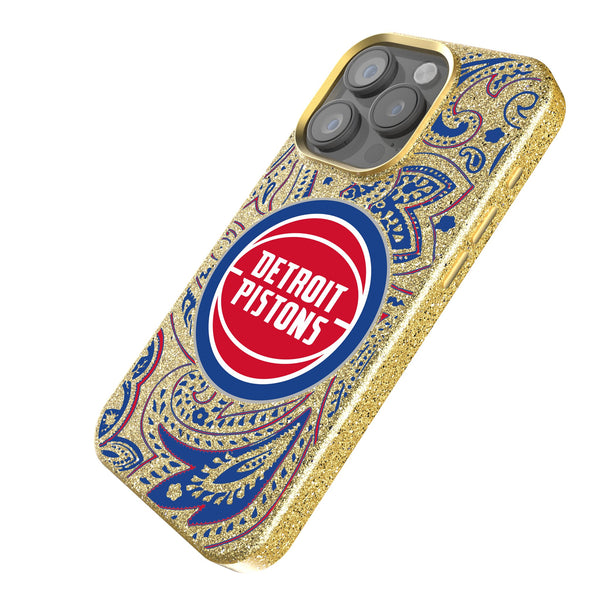 Detroit Pistons Paisley iPhone Bling Phone Case Iso.Jpg