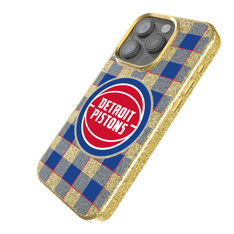 Detroit Pistons Plaid iPhone Bling Phone Case Iso.Jpg