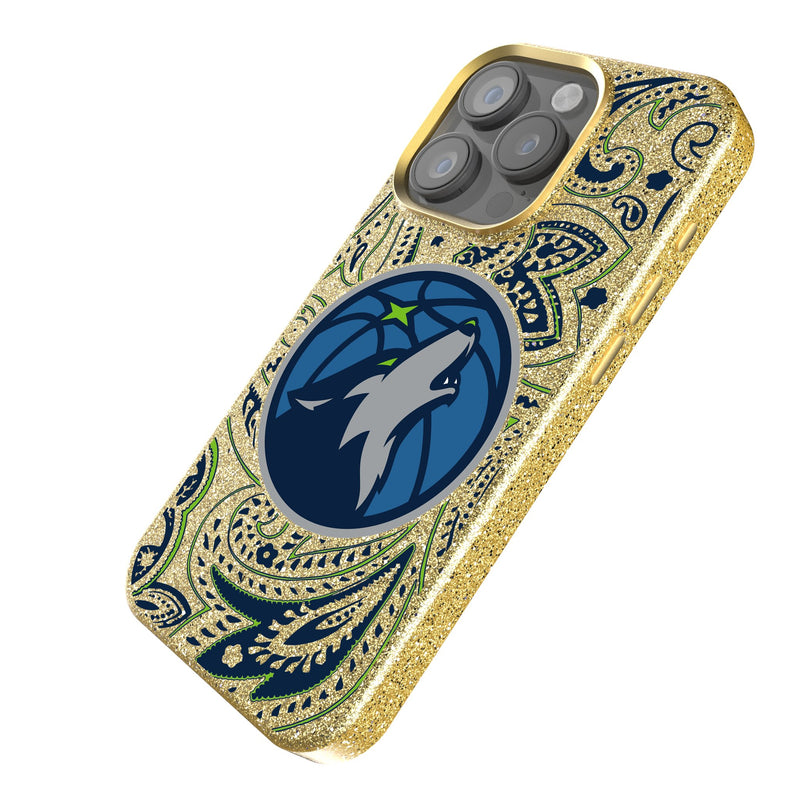 Minnesota Timberwolves Paisley iPhone Bling Phone Case Iso.Jpg