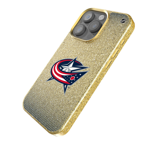 Columbus Blue Jackets Linen iPhone Bling Phone Case for Apple iPhone Iso.Jpg