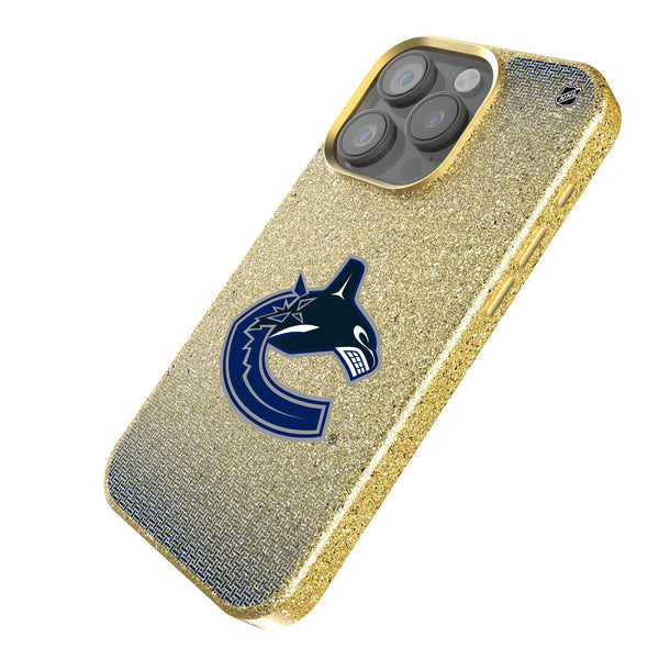 Vancouver Canucks Linen iPhone Bling Phone Case for Apple iPhone Iso.Jpg