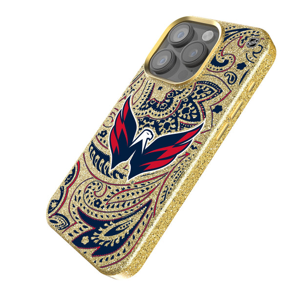 Washington Capitals Paisley iPhone Bling Phone Case Iso.Jpg