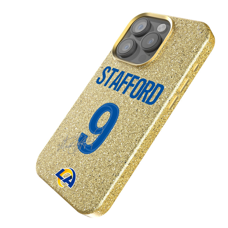 Matthew Stafford Los Angeles Rams 9 Ready iPhone Bling Phone Case Iso.Jpg