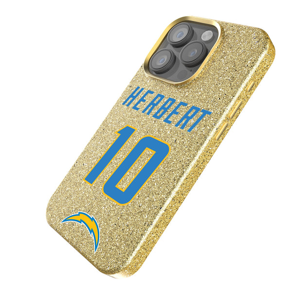 Justin Herbert Los Angeles Chargers 10 Ready iPhone Bling Phone Case Iso.Jpg