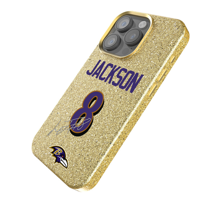 Lamar Jackson Baltimore Ravens 8 Ready iPhone Bling Phone Case Iso.Jpg
