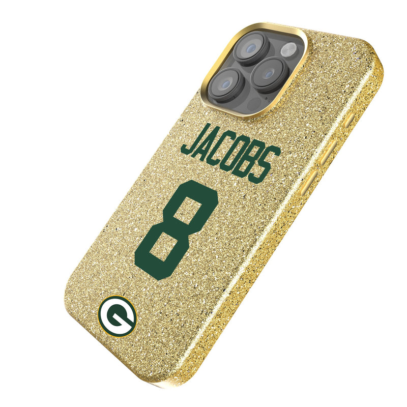 Josh Jacobs Green Bay Packers 8 Ready iPhone Bling Phone Case Iso.Jpg