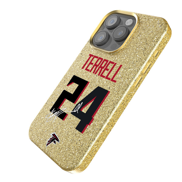 A.J. Terrell Atlanta Falcons 24 Ready iPhone Bling Phone Case Iso.Jpg