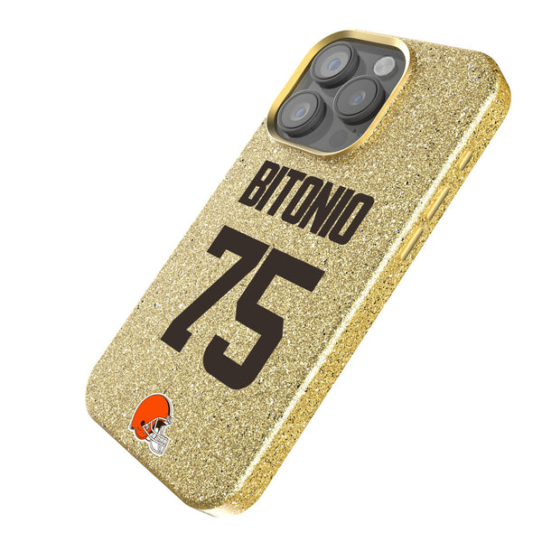 Joel Bitonio Cleveland Browns 75 Ready iPhone Bling Phone Case Iso.Jpg