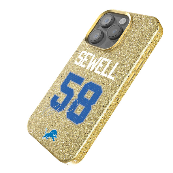 Penei Sewell Detroit Lions 58 Ready iPhone Bling Phone Case Iso.Jpg