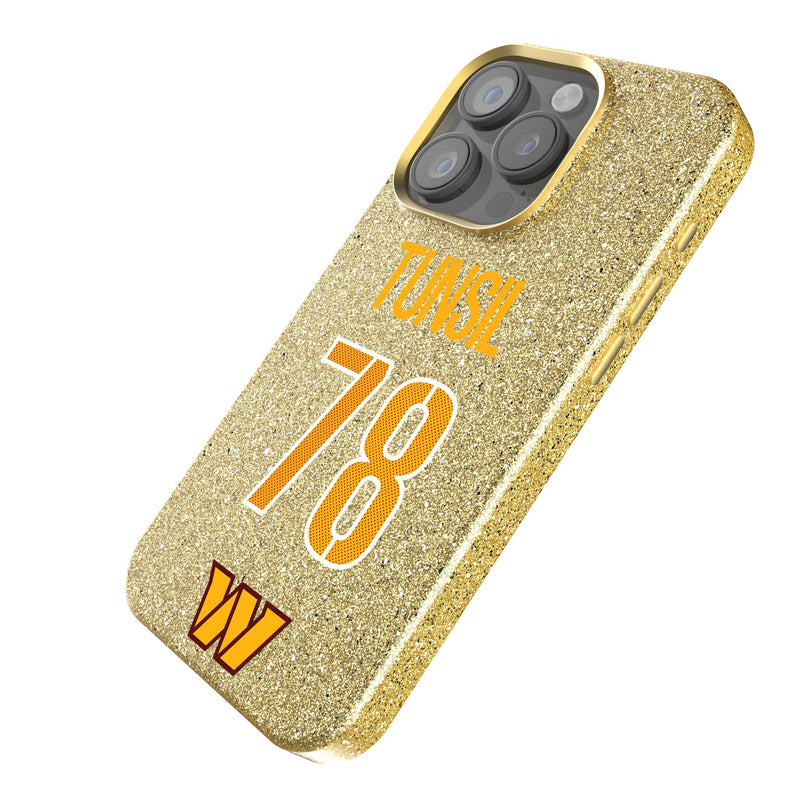 Laremy Tunsil Washington Commanders 78 Game Tactic iPhone Bling Phone Case for Apple iPhone Iso.Jpg