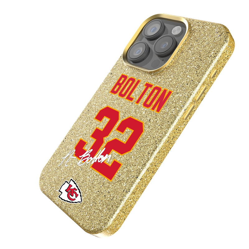 Nick Bolton Kansas City Chiefs 32 Ready iPhone Bling Phone Case Iso.Jpg