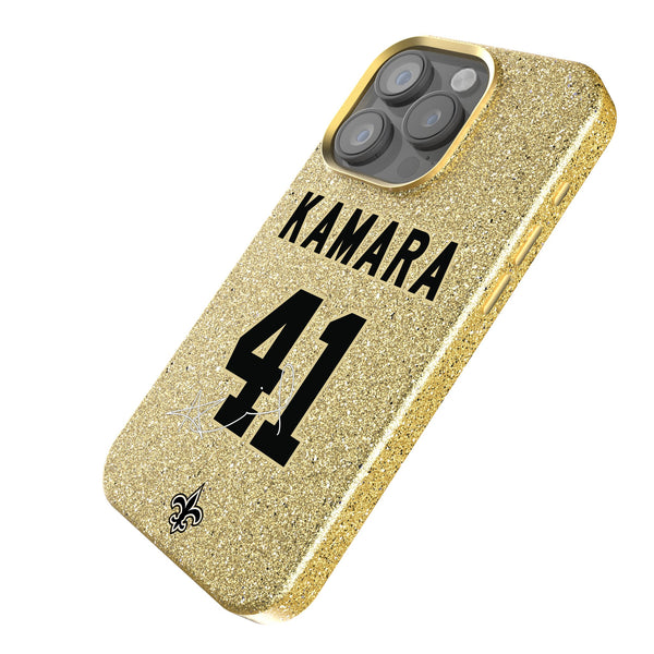 Alvin Kamara New Orleans Saints 41 Ready iPhone Bling Phone Case Iso.Jpg