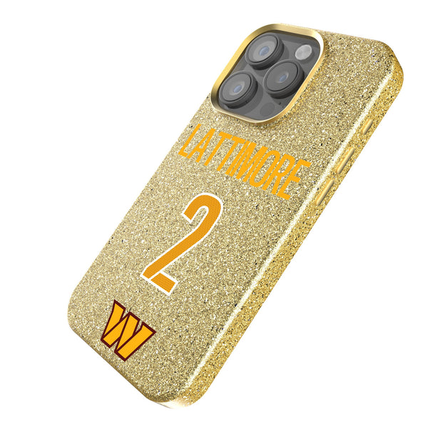 Marshon Lattimore Washington Commanders 2 Game Tactic iPhone Bling Phone Case for Apple iPhone Iso.Jpg