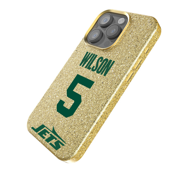 Garrett Wilson New York Jets 5 Ready iPhone Bling Phone Case Iso.Jpg
