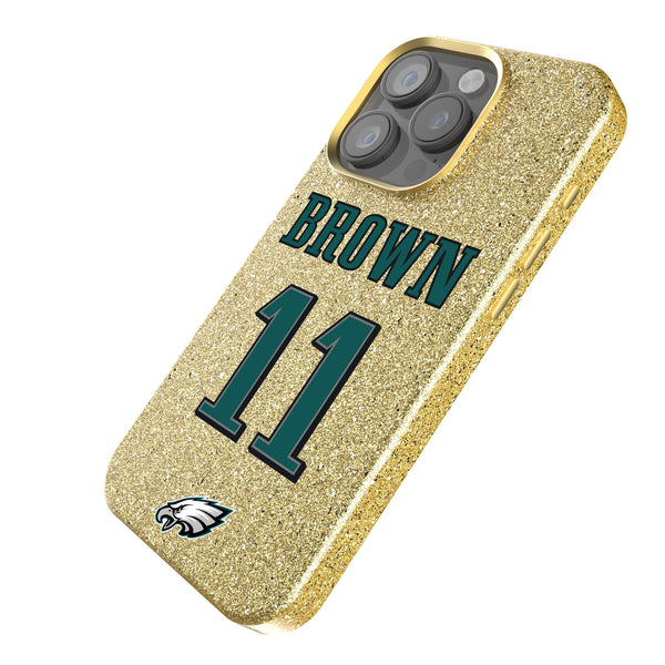 A.J. Brown Philadelphia Eagles 11 Ready iPhone Bling Phone Case Iso.Jpg