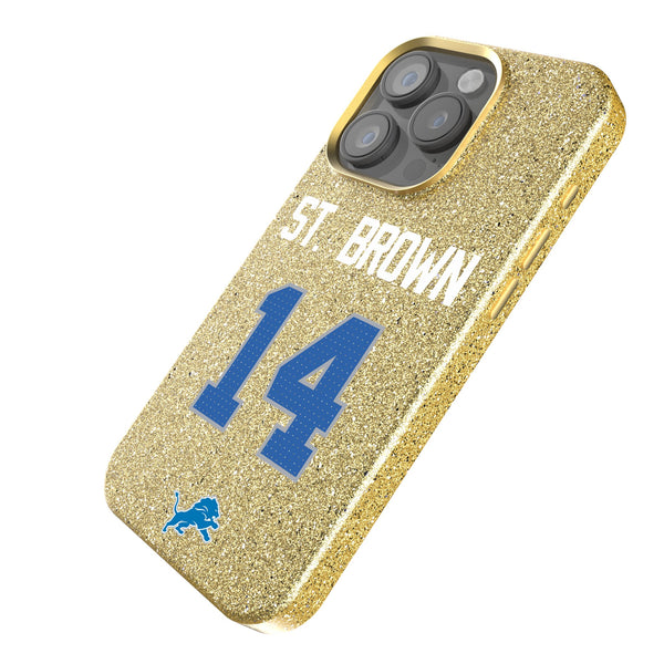 Amon-Ra St. Brown Detroit Lions 14 Ready iPhone Bling Phone Case Iso.Jpg