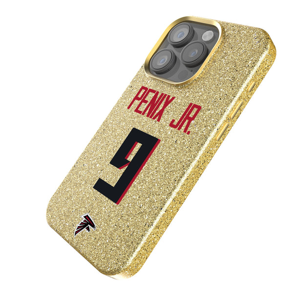 Michael Penix Jr. Atlanta Falcons 9 Game Tactic iPhone Bling Phone Case for Apple iPhone Iso.Jpg