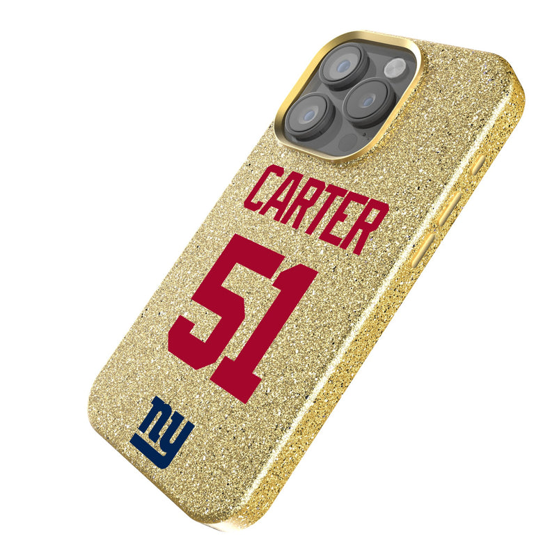 Abdul Carter New York Giants 51 Game Tactic iPhone Bling Phone Case for Apple iPhone Iso.Jpg