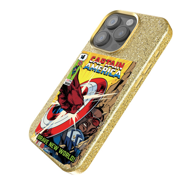 Marvel Avengers Sam Wilson Captain America Classic Cover iPhone Bling Phone Case for Apple iPhone Iso.Jpg