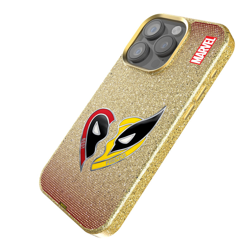 Marvel Deadpool Wolverine Grid iPhone Bling Phone Case Iso.Jpg