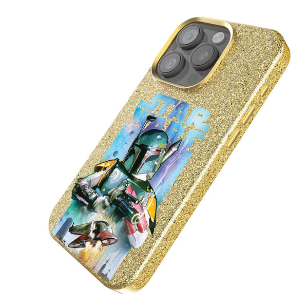 Star Wars Boba Fett Portrait Collage iPhone Bling Phone Case Iso.Jpg