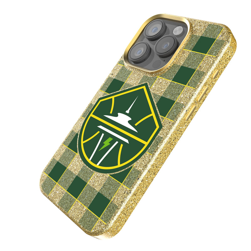 Seattle Storm Plaid iPhone Bling Phone Case Iso.Jpg