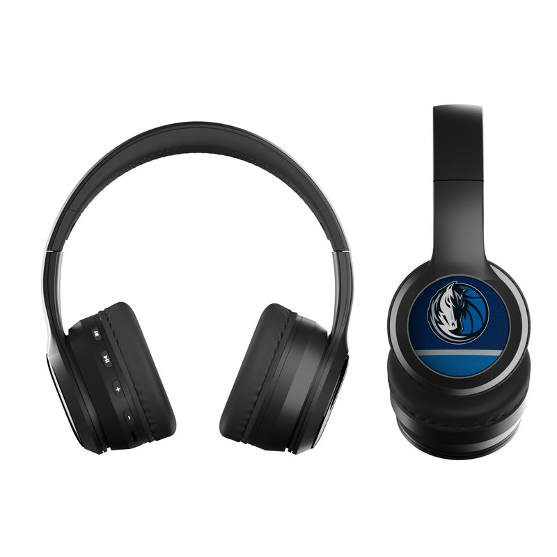 Dallas Mavericks Stripe Wireless Over-Ear BT Headphones With Case Flat.Jpg