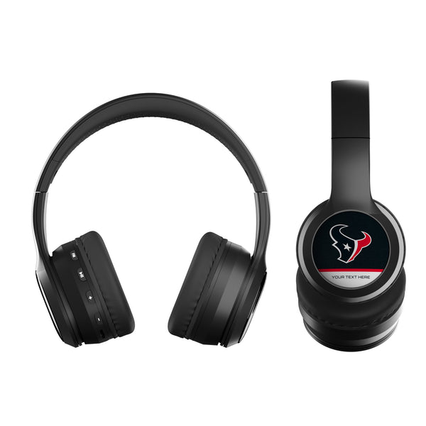 Houston Texans Personalized Endzone Solid Wireless Over-Ear BT Headphones With Case Flat.Jpg