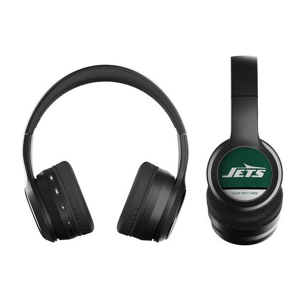 New York Jets Personalized Endzone Solid Wireless Over-Ear BT Headphones With Case Flat.Jpg