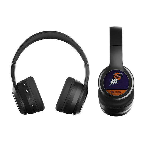 Phoenix Mercury Personalized Endzone Solid Wireless Over-Ear BT Headphones With Case Flat.Jpg