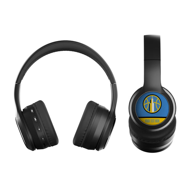 Chicago Sky Personalized Endzone Solid Wireless Over-Ear BT Headphones With Case Flat.Jpg