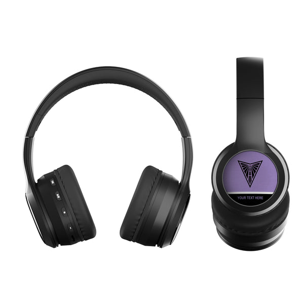 Golden State Valkyries Personalized Endzone Solid Wireless Over-Ear BT Headphones With Case Flat.Jpg