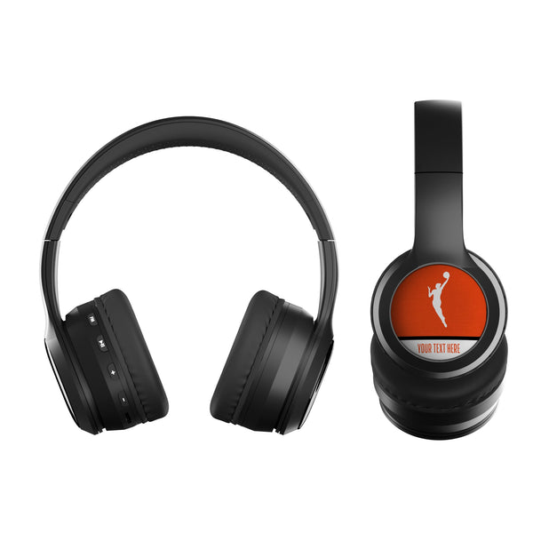 WNBA Personalized Endzone Solid Wireless Over-Ear BT Headphones With Case Flat.Jpg