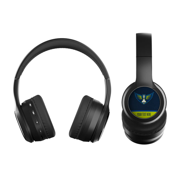 Dallas Wings Personalized Endzone Solid Wireless Over-Ear BT Headphones With Case Flat.Jpg