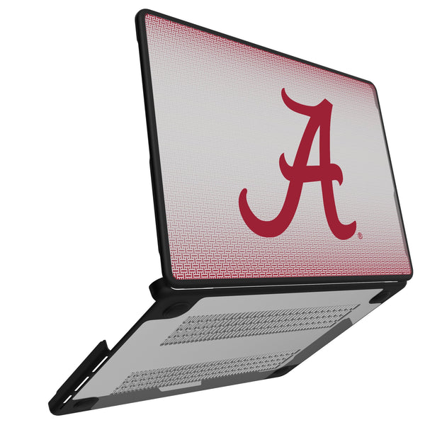 University of Alabama Crimson Tide Script A Linen MacBook Laptop Case for Apple MacBook Open.Jpg