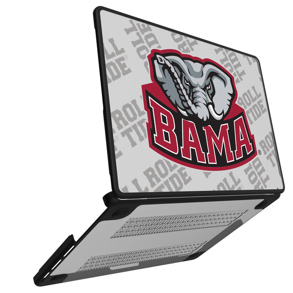 University of Alabama Crimson Tide Script A Quadtile MacBook Laptop Case for Apple MacBook Open.Jpg