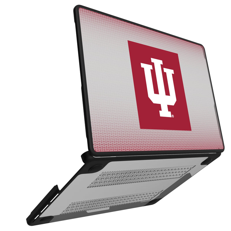 Indiana University Hoosiers Linen MacBook Laptop Case Open.Jpg