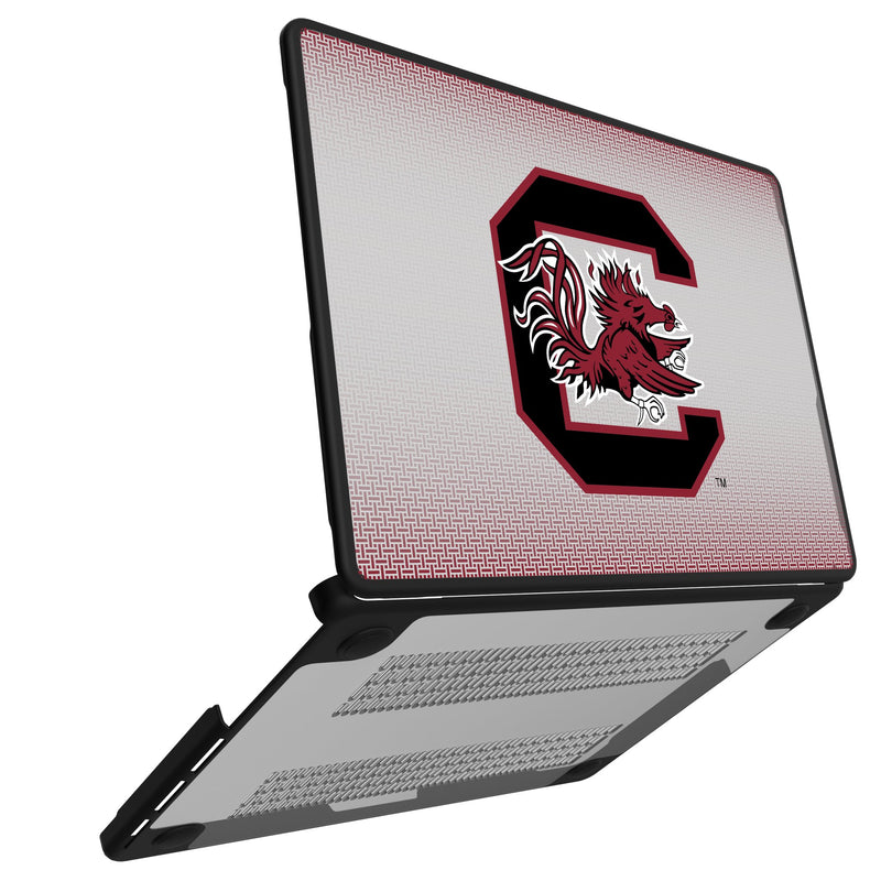 University of South Carolina Gamecocks Linen MacBook Laptop Case Open.Jpg