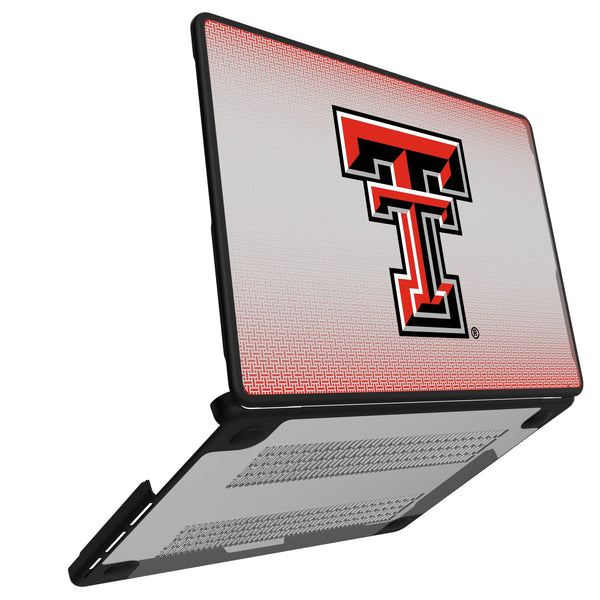 Texas Tech Red Raiders Linen MacBook Laptop Case for Apple MacBook Open.Jpg