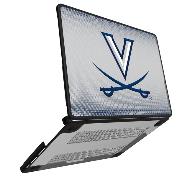 University of Virginia Cavaliers Linen MacBook Laptop Case for Apple MacBook Open.Jpg