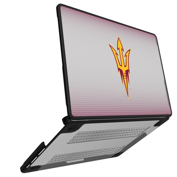 Arizona State University Sun Devils Linen MacBook Laptop Case for Apple MacBook Open.Jpg