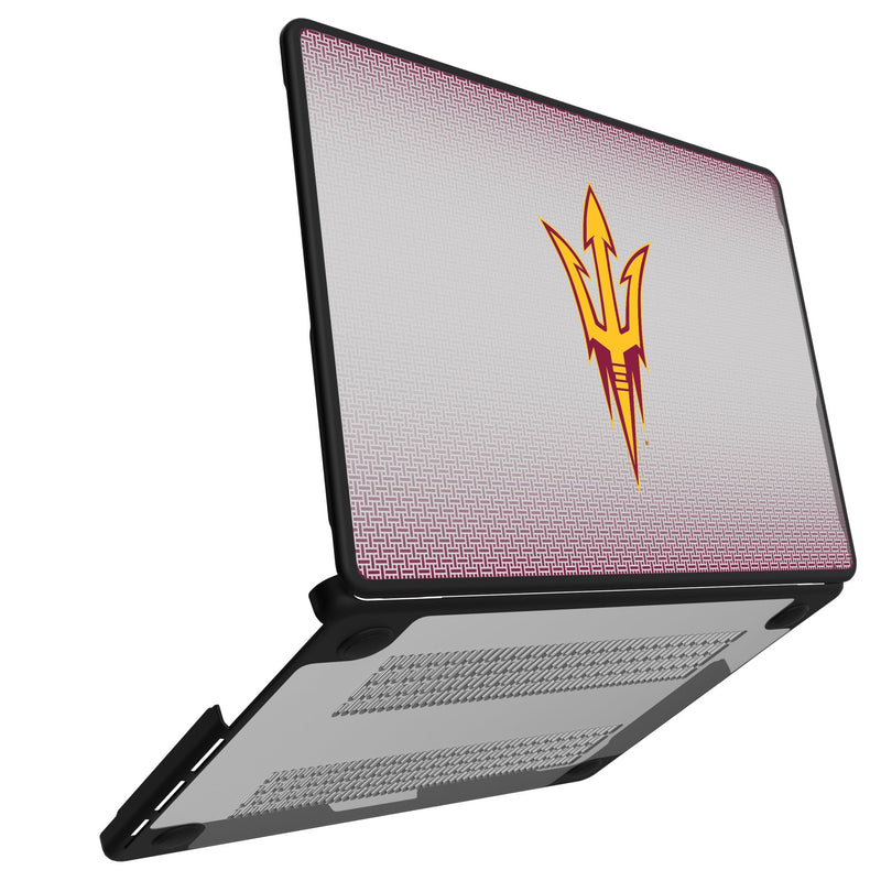 Arizona State University Sun Devils Linen MacBook Laptop Case for Apple MacBook Open.Jpg