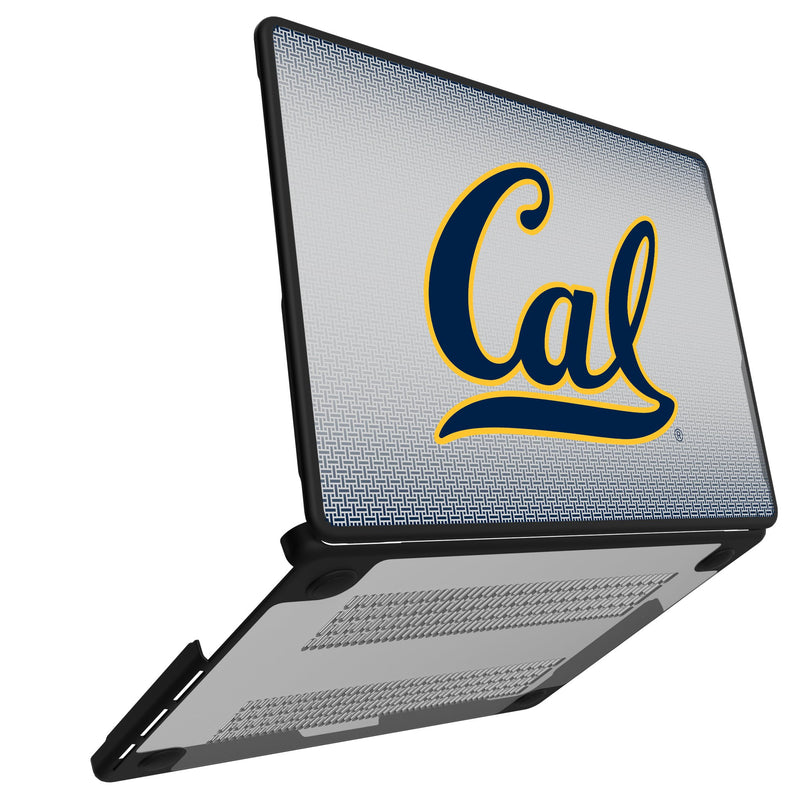 University of California Berkeley Golden Bears Linen MacBook Laptop Case Open.Jpg