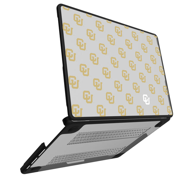 University of Colorado Buffaloes Fashion Pattern MacBook Laptop Case for Apple MacBook Open.Jpg