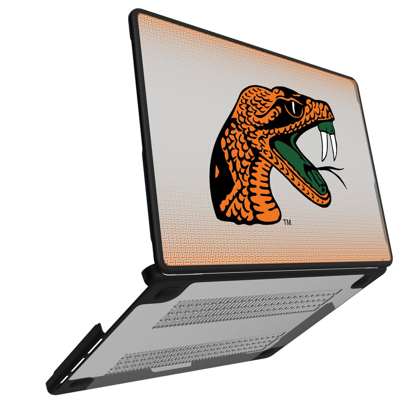 Florida A&M University Rattlers Linen MacBook Laptop Case Open.Jpg