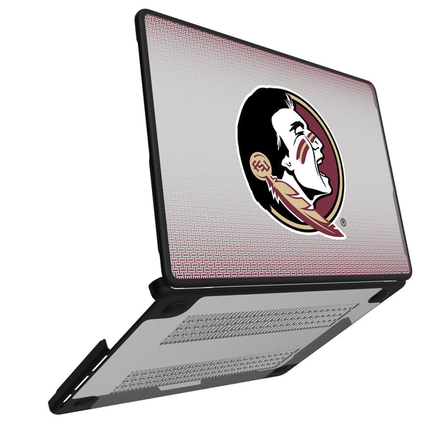 Florida State University Seminoles Linen MacBook Laptop Case for Apple MacBook Open.Jpg